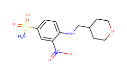 3-Nitro-4-(((tetrahydro-2H-pyran-4-yl)methyl)amino)benzenesulfonamide