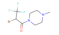 2-bromo-3,3,3-trifluoro-1-(4-methylpiperazin-1-yl)propan-1-one