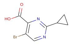 5-Bromo-2-cyclopropylpyrimidine-4-carboxylic acid