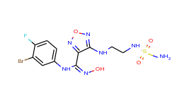 N-(3-bromo-4-fluorophenyl)-N'-hydroxy-4-{[2-(sulfamoylamino)ethyl]amino}-1,2,5-oxadiazole-3- carboxi