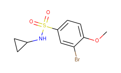 3-bromo-N-cyclopropyl-4-methoxybenzenesulfonamide