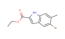 ethyl 5 bromo-6-methyl -1H- indole-2 carboxylate