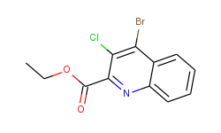 ETHYL 4-BROMO-3-CHLOROQUINOLINE-2-CARBOXYLATE