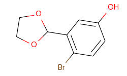 4-bromo-3-(1,3-dioxolan-2-yl)phenol