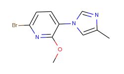 Pyridine, 6-bromo-2-methoxy-3-(4-methyl-1H-imidazol-1-yl)-