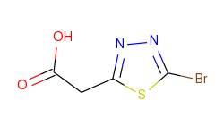 1,3,4-Thiadiazole-2-acetic acid, 5-bromo-