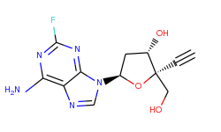 Adenosine, 2'-deoxy-4'-C-ethynyl-2-fluoro-