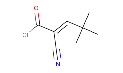 2-cyano-4,4-dimethylpent-2-enoyl chloride