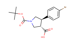 Boc-(±)-trans-4-(4-bromophenyl)pyrrolidine-3-carboxylic acid