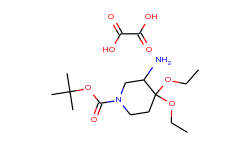 3-Amino-4,4-diethoxypiperidine-1-carboxylic acid tert-butyl ester oxalate