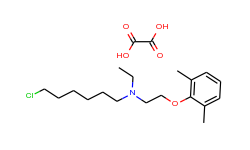 1-HEXYLAMINE, 6-CHLORO-N-ETHYL-N-(2-(2,6-XYLYLOXY)ETHYL)-, OXALATE