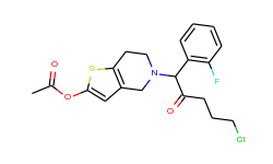 5-(5-chloro-1-(2-fluorophenyl)-2-oxopentyl)-4,5,6,7-tetrahydrothieno[3,2-c]pyridin-2-yl acetate