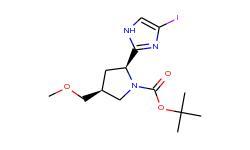 Tert-Butyl(2S,4S)-2-(4-iodo-1H-imidazol-2-yl)-4-(methoxy methyl)pyrrolidine-1-carboxylate