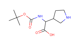 2-tert-butoxycarbonylamino-2-(pyrrolidin-3-yl)acetic acid