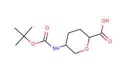 5-((tert-butoxycarbonyl)amino)tetrahydro-2H-pyran-2-carboxylic acid