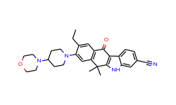 9-Ethyl-6,11-dihydro-6,6-dimethyl-8-[4-(4-morpholinyl)-1-piperidinyl]-11-oxo-5H-benzo[b]carbazole-3-