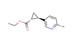 (trans)-Ethyl-2-(6-bromopyridin-3-yl)cyclopropanecarboxylate