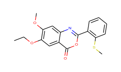 6-ethoxy-7-methoxy-2-[2-(methylsulfanyl)phenyl]-4H-3,1-benzoxazin-4-one