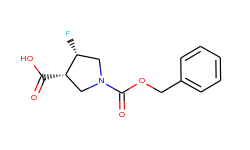 (3R,4S)-1-[(benzyloxy)carbonyl]-4-fluoropyrrolidine-3-carboxylic acid