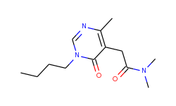 Butyl-1,6-dihydro-N,N,4-trimethyl-6-oxo-5-pyrimidineacetamide