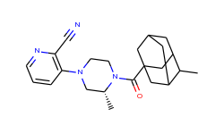 3-[(3R)-3-methyl-4-[(4-methyladamantan-1-yl)carbonyl]piperazin-1-yl]pyridine-2-carbonitrile