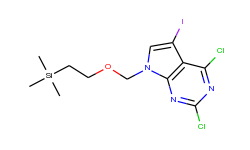 2,4-Dichloro-5-iodo-7-{[2-(trimethylsilyl)ethoxy]methyl}-7H-pyrrolo[2,3-d]pyrimidine