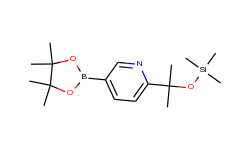 5-(4,4,5,5-Tetramethyl-1,3,2-dioxaborolan-2-yl)-2-(2-((trimethylsilyl)oxy)propan-2-yl)pyridine