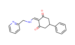 1,3-Cyclohexanedione, 5-phenyl-2-[[(2-pyridinylmethyl)amino]methylene]-