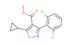 4-ISOXAZOLECARBOXYLIC ACID, 5-CYCLOPROPYL-3-(2,6-DICHLOROPHENYL)-, METHYL ESTER