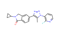 2-cyclopropyl-5-[1-(2-fluoropyridin-3-yl)-5-methyl-1H-1,2,3-triazol-4-yl]-2,3-dihydro-1H-isoindol-1-