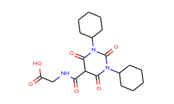 N-((1,3-Dicyclohexylhexahydro-2,4,6-trioxopyrimidin-5-yl)carbonyl)glycine