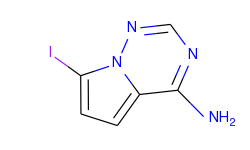 4-amino-7-iodopyrrolo[2,1-f][1,2,4]triazine