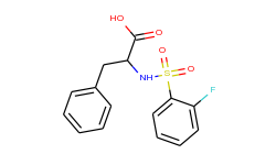 2-{[(2-fluorophenyl)sulfonyl]amino}-3-phenylpropanoic acid