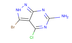 3-Bromo-4-chloro-1H-pyrazolo[3,4-d]pyrimidin-6-amine