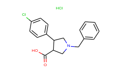 trans-1-Benzyl-4-(4-chlorophenyl)pyrrolidine-3-carboxylic acid hydrochloride