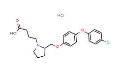 4-((S)-2-((4-(4-Chlorophenoxy)phenoxy)Methyl)pyrrolidin-1-yl)butanoic acid hydrochloride