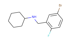 4-Bromo-2-(cyclohexylaminomethyl)-1-fluorobenzene