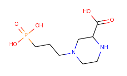 (+)-3-(2-Carboxypiperazin-4-yl)-propyl-1-phosphoric Acid