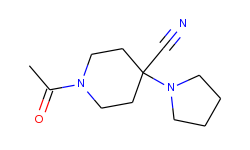 1-Acetyl-4-pyrrolidin-1-ylpiperidine-4-carbonitrile