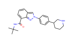 N-Tert-butyl-2-[4-[(3S)-piperidin-3-yl]phenyl]indazole-7-carboxamide