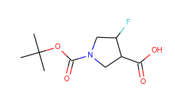 cis-1-(Tert-butoxycarbonyl)-4-fluoropyrrolidine-3-carboxylic acid