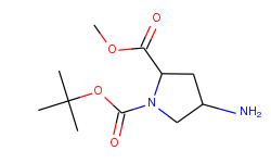 Methyl (2R,4R)-4-aminopyrrolidine-2-carboxylate, N1-BOC protected