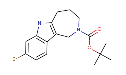 Tert-butyl 8-bromo-3,4,5,6-tetrahydroazepino[4,3-b]indole-2(1H)-carboxylate