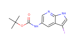 tert-Butyl 3-iodo-1H-pyrrolo[2,3-b]pyridin-5-ylcarbamate