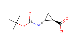 trans-cyclopropanecarboxylic acid, 2-[[(1,1-dimethylethoxy)carbonyl]amino]-