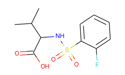 2-{[(2-fluorophenyl)sulfonyl]amino}-3-methylbutanoic acid