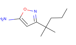 3-(1,1-DIMETHYLBUTYL)-5-ISOXAZOLAMINE