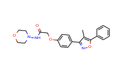 2-(4-(4-methyl-5-phenylisoxazol-3-yl)phenoxy)-N-morpholinoacetamide