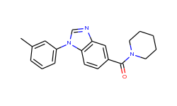 [1-(3-methylphenyl)benzimidazol-5-yl]-piperidin-1-ylmethanone