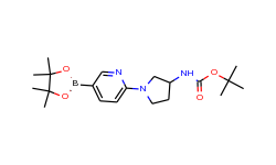 tert-butyl 1-(5-(4,4,5,5-tetramethyl-1,3,2-dioxaborolan2-yl)pyridin-2-yl)pyrrolidin-3-ylcarbamate